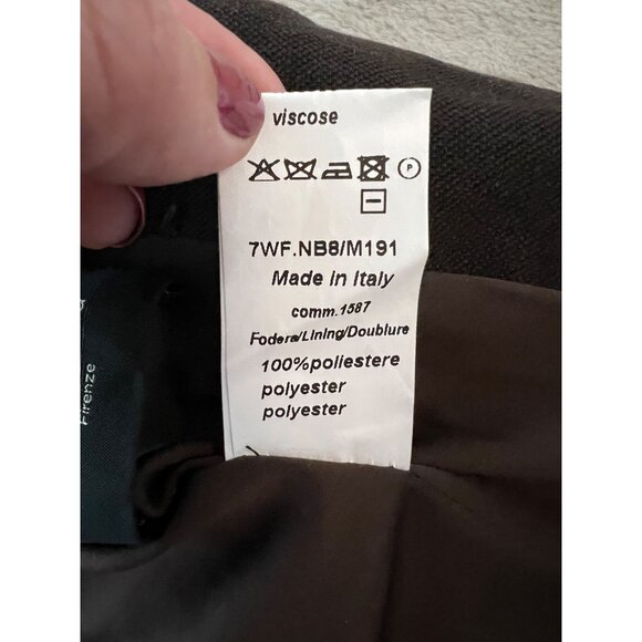 Vintage Sonia Fortuna Firenze Made in Italy Womens Brown Blazer With Gold Button - Picture 11 of 11